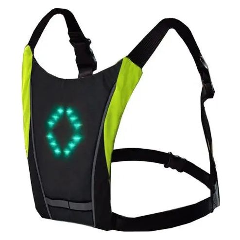 Bee Safe Led Vest USB oranje - NonStop Running Bee Safe Led Vest USB oranje - NonStop Running
