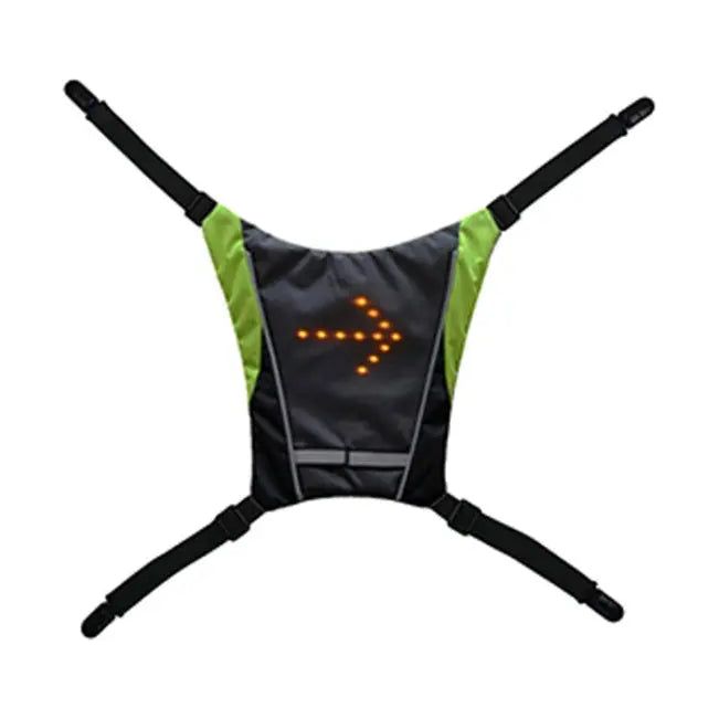 USB Oplaadbaar reflecterend LED fietsvest met richtingaanwijzers Aprizz
