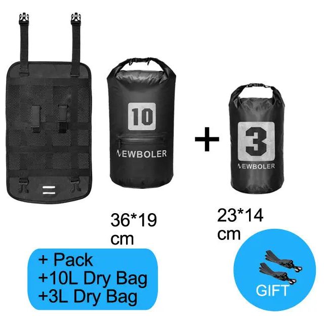 Waterdichte fietsstuur tas met reflecterende strips - 13-23L capaciteit Aprizz