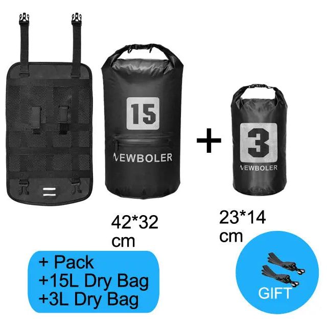 Waterdichte fietsstuur tas met reflecterende strips - 13-23L capaciteit Aprizz