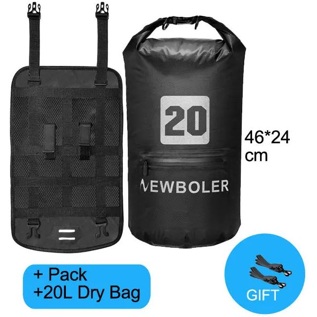 Waterdichte fietsstuur tas met reflecterende strips - 13-23L capaciteit Aprizz