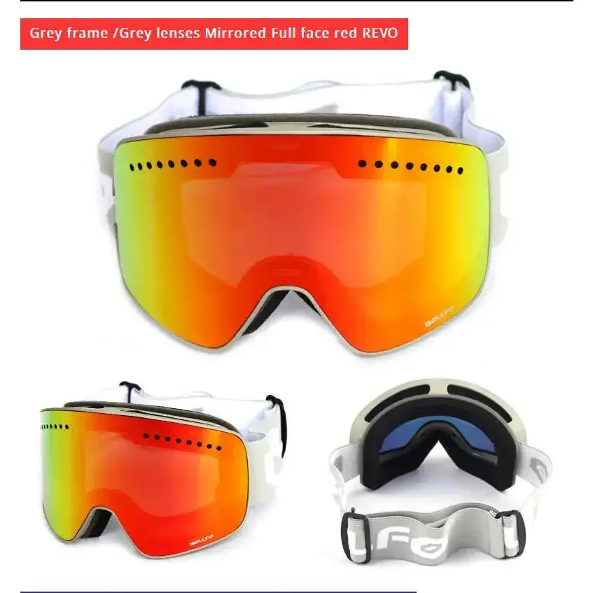 Anti-fog Ski bril met UV400 bescherming en verwisselbare lens -FrostView Pro Aprizz