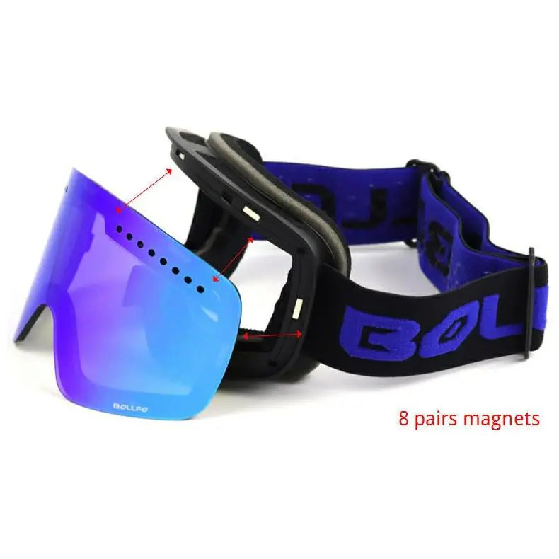 Anti-fog Ski bril met UV400 bescherming en verwisselbare lens -FrostView Pro Aprizz