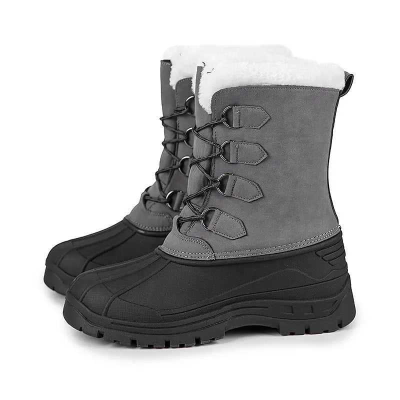 ArcticTrek - Waterdichte winter Snowboots met bontkraag Aprizz