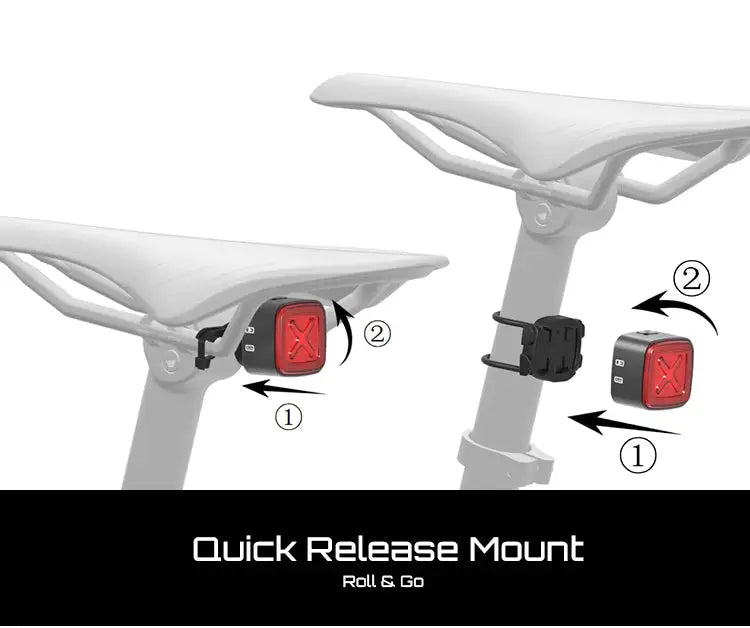 Cubelite III - usb oplaadbaar slim fietsachterlicht Aprizz - Outdoor premium producten