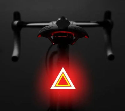 CyclingHeart USB-fietsachterlicht hartvormig - driehoek of cirkel COB fiets achterlicht Aprizz - Outdoor premium producten