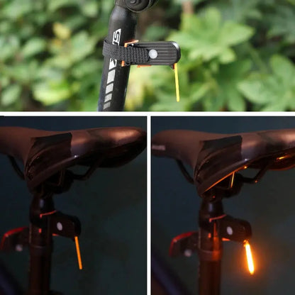 GlowTube fiets achterlicht met drop functie - verschillende kleuren en vormen Aprizz