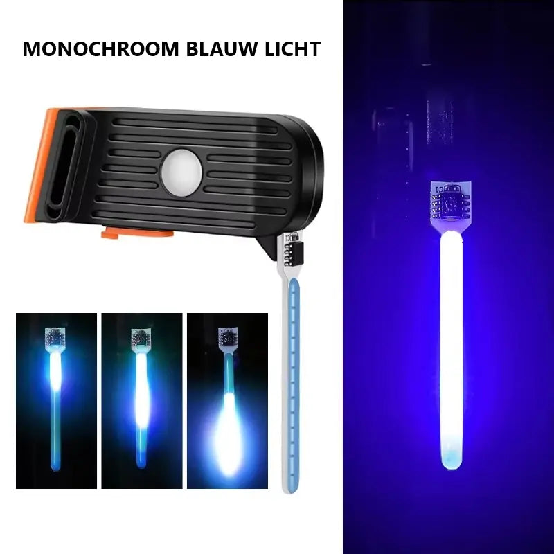 GlowTube fiets achterlicht met drop functie - verschillende kleuren en vormen Aprizz