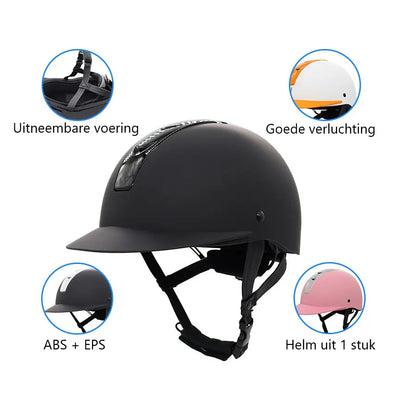 HorsePro ruiterhelm voor kids - ultra licht, comfortabel en veilig Aprizz