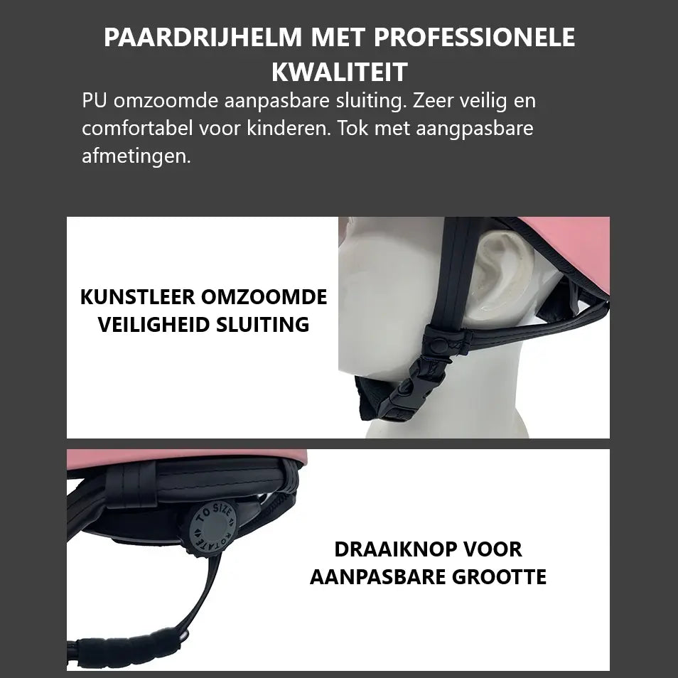 HorsePro ruiterhelm voor kids - ultra licht, comfortabel en veilig Aprizz