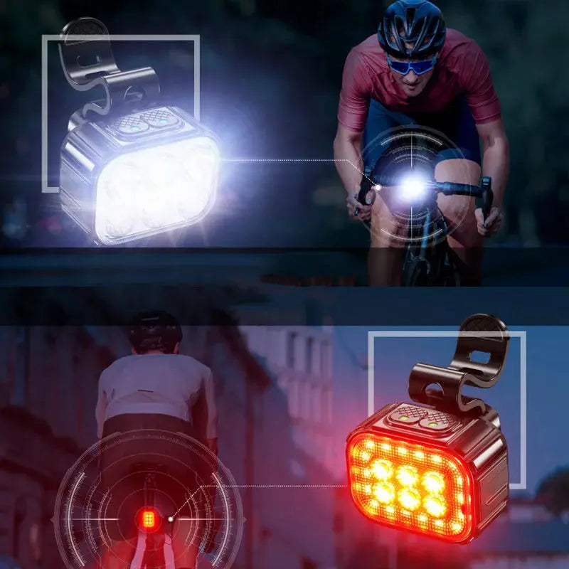 Lumenride Pro fietsverlichtingsset - usb-oplaadbaar, waterproof & valbestendig Aprizz - Outdoor premium producten