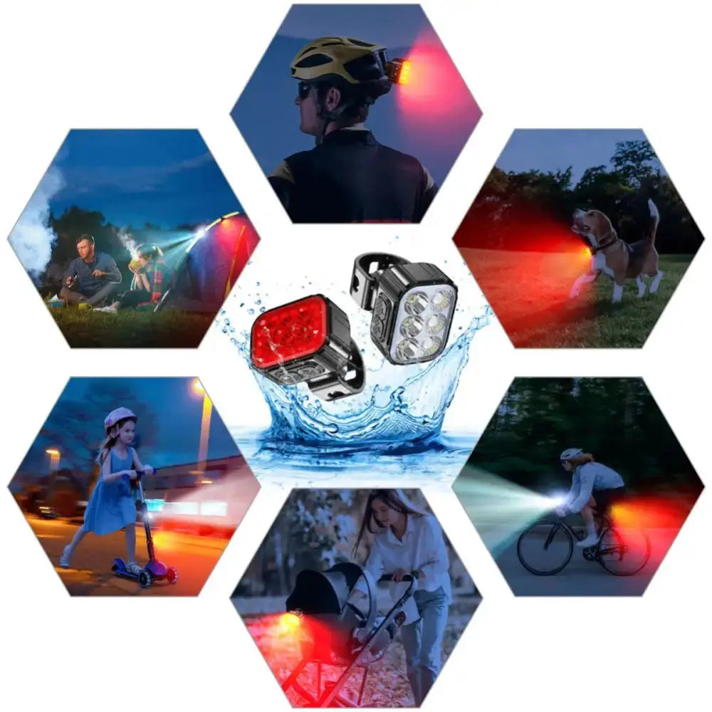 Lumenride Pro fietsverlichtingsset - usb-oplaadbaar, waterproof & valbestendig Aprizz - Outdoor premium producten