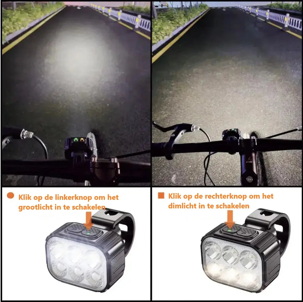 Lumenride Pro fietsverlichtingsset - usb-oplaadbaar, waterproof & valbestendig Aprizz - Outdoor premium producten