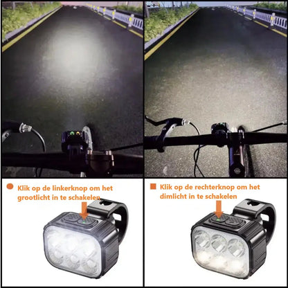 Lumenride Pro fietsverlichtingsset - usb-oplaadbaar, waterproof & valbestendig Aprizz - Outdoor premium producten