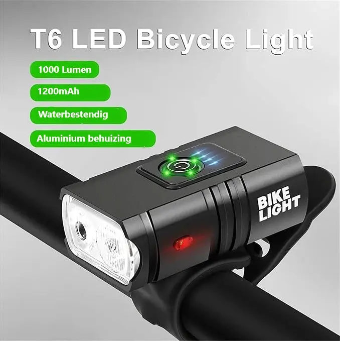 Mountainbike fietslamp – 1000 lumen LED voor maximale veiligheid Aprizz - Outdoor premium producten