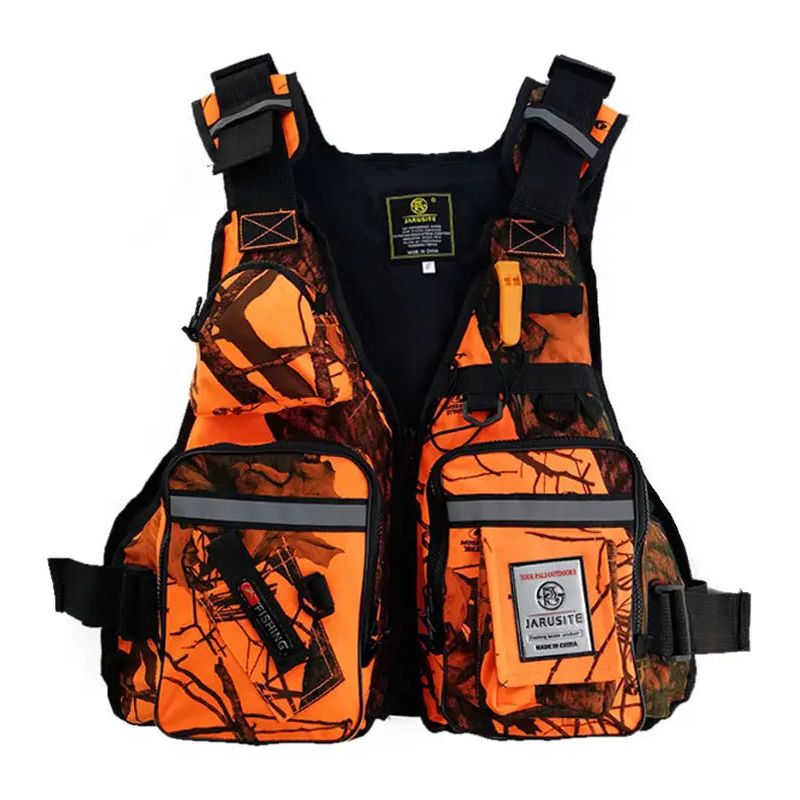 Multifunctioneel outdoor reddingsvest – duurzaam & verstelbaar met 16 zakken Aprizz