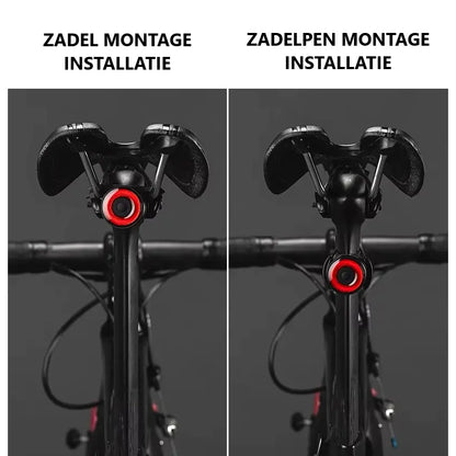 Slimme Remsensor LED Fietsachterlicht - USB Oplaadbaar, IPX6 Waterdicht met 4 Lichtmodi Aprizz