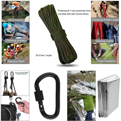 Survival pro 23-in-1 overlevingskit Aprizz - Outdoor premium producten