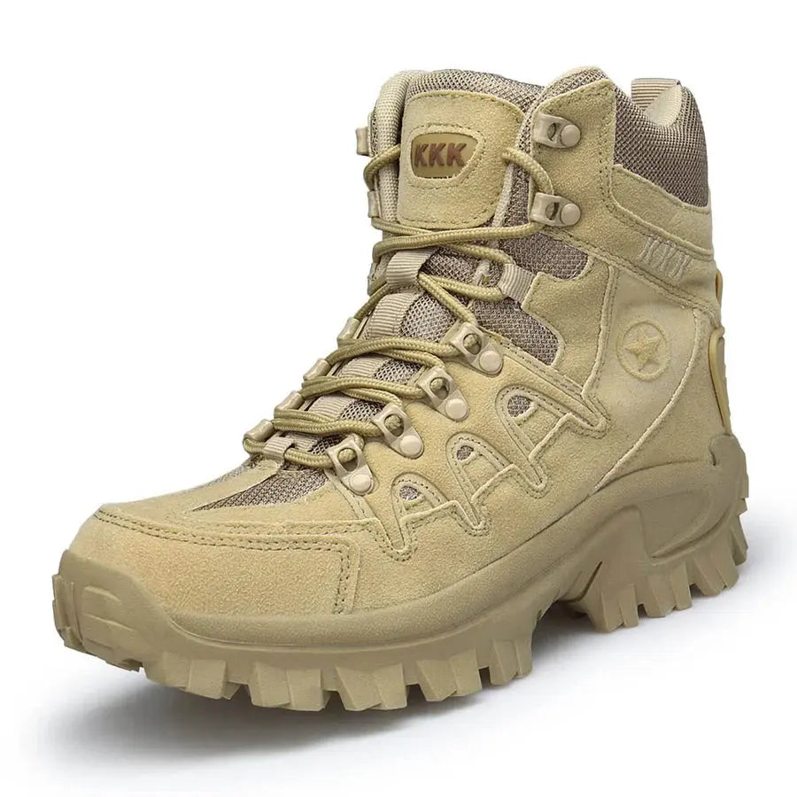 TactiTrek - Ademende outdoor winter boots met schokabsorptie in zwart of beige Aprizz