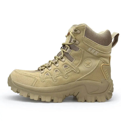 TactiTrek - Ademende outdoor winter boots met schokabsorptie in zwart of beige Aprizz