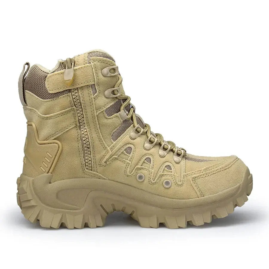 TactiTrek - Ademende outdoor winter boots met schokabsorptie in zwart of beige Aprizz