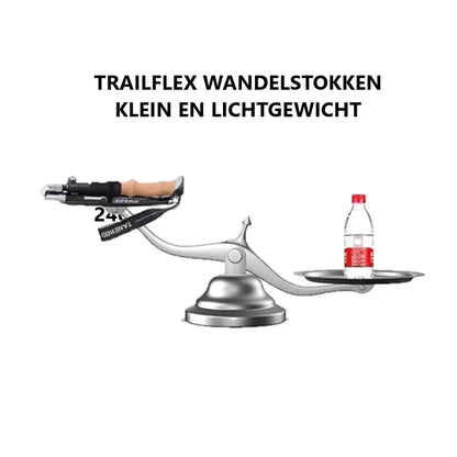 TrailFlex ultralichten en opvouwbare wandelstokken - 2 kleuren en lengtes Aprizz