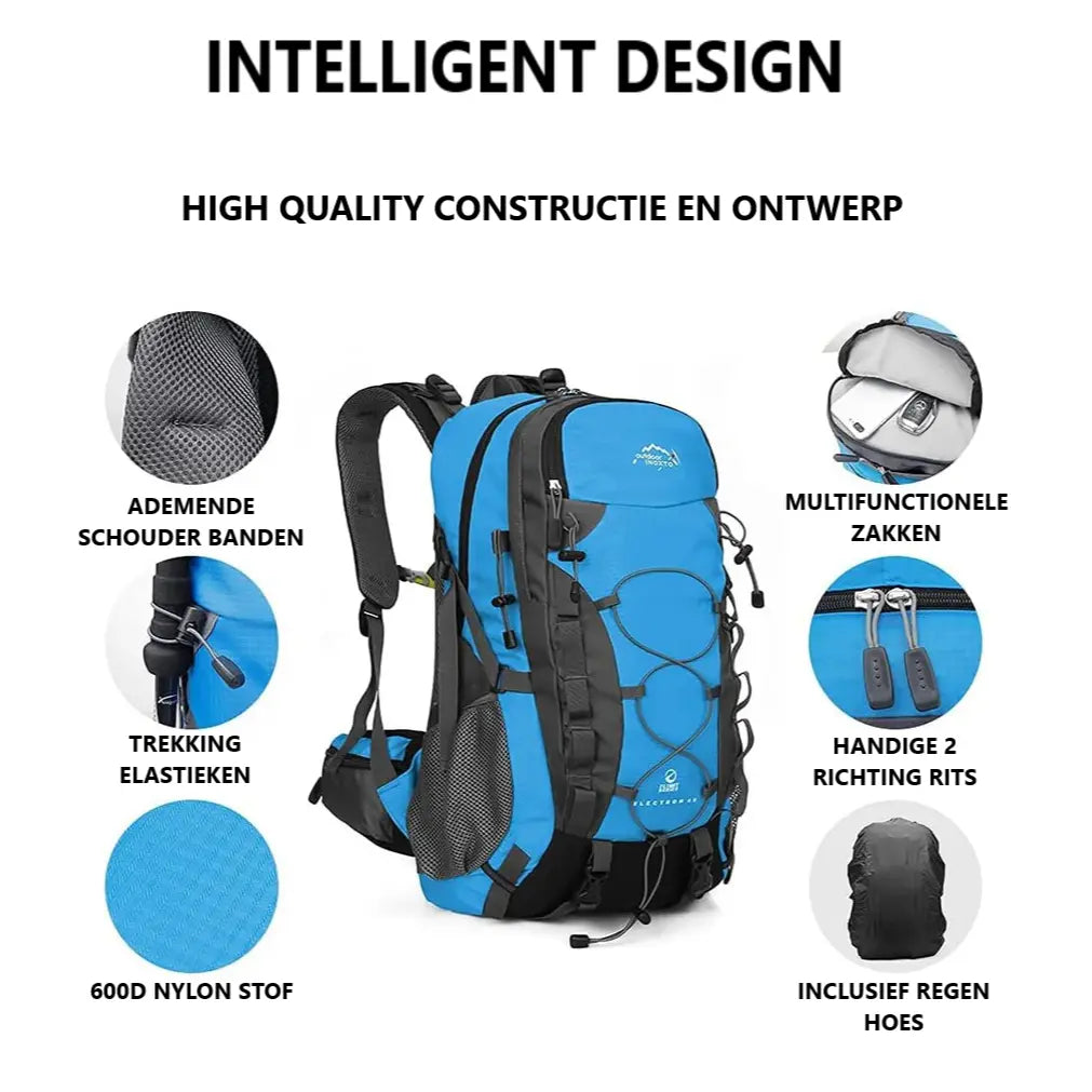 TrailMate 40L hiking backpack rugzak in verschillende kleuren Aprizz