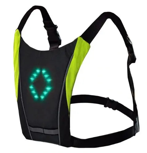 USB Oplaadbaar reflecterend LED fietsvest met richtingaanwijzers Aprizz