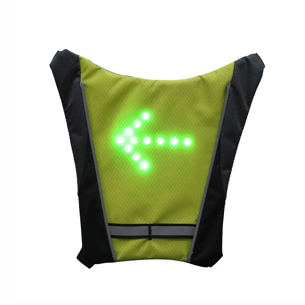 USB Oplaadbaar reflecterend LED fietsvest met richtingaanwijzers Aprizz