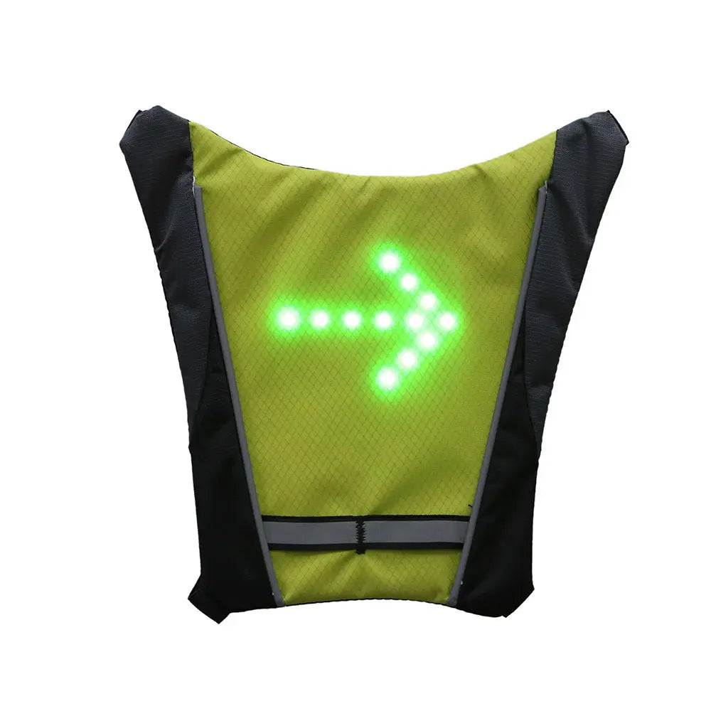 USB Oplaadbaar reflecterend LED fietsvest met richtingaanwijzers Aprizz