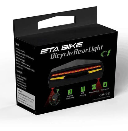 USB oplaadbaar slim fiets achterlicht met draadloze afstandsbediening Aprizz