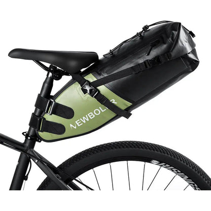 Waterproof Fietszadeltas - Verstelbare 13L grote capaciteit met reflectie en PVC bescherming Aprizz