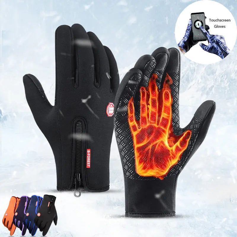 Winter Fiets handschoenen - Waterbestendig - Touch Screen compatibel Aprizz