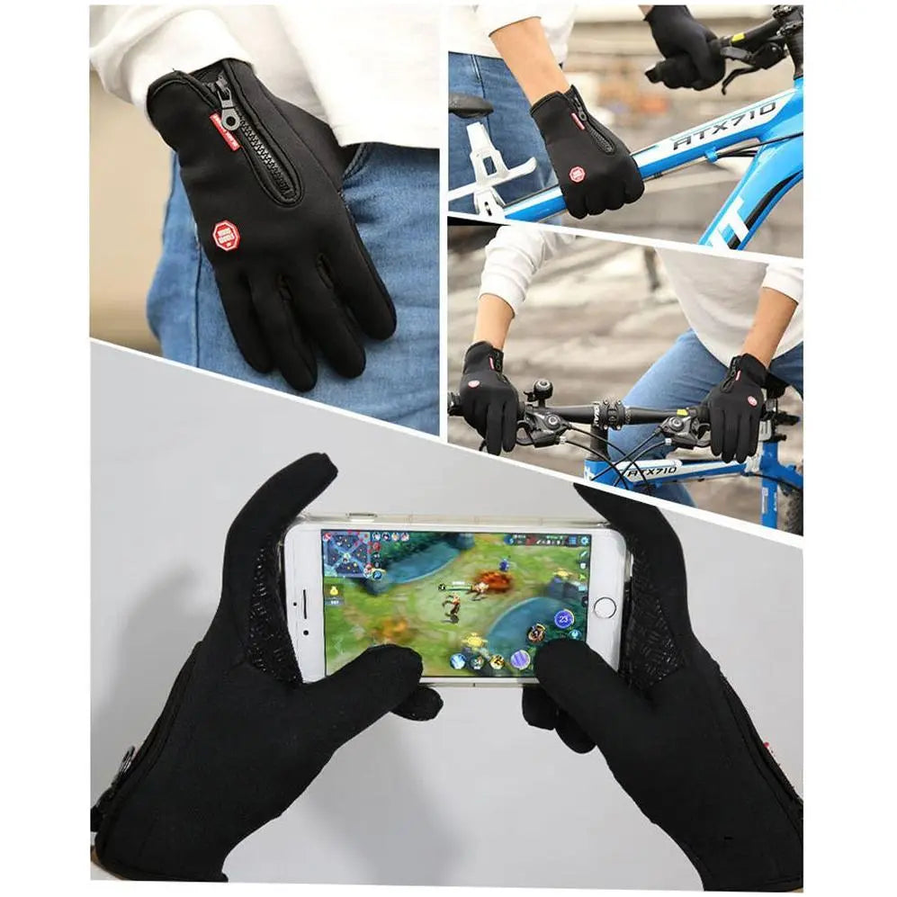 Winter Fiets handschoenen - Waterbestendig - Touch Screen compatibel Aprizz